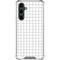 White Grid Galaxy S23 FE Clear Case